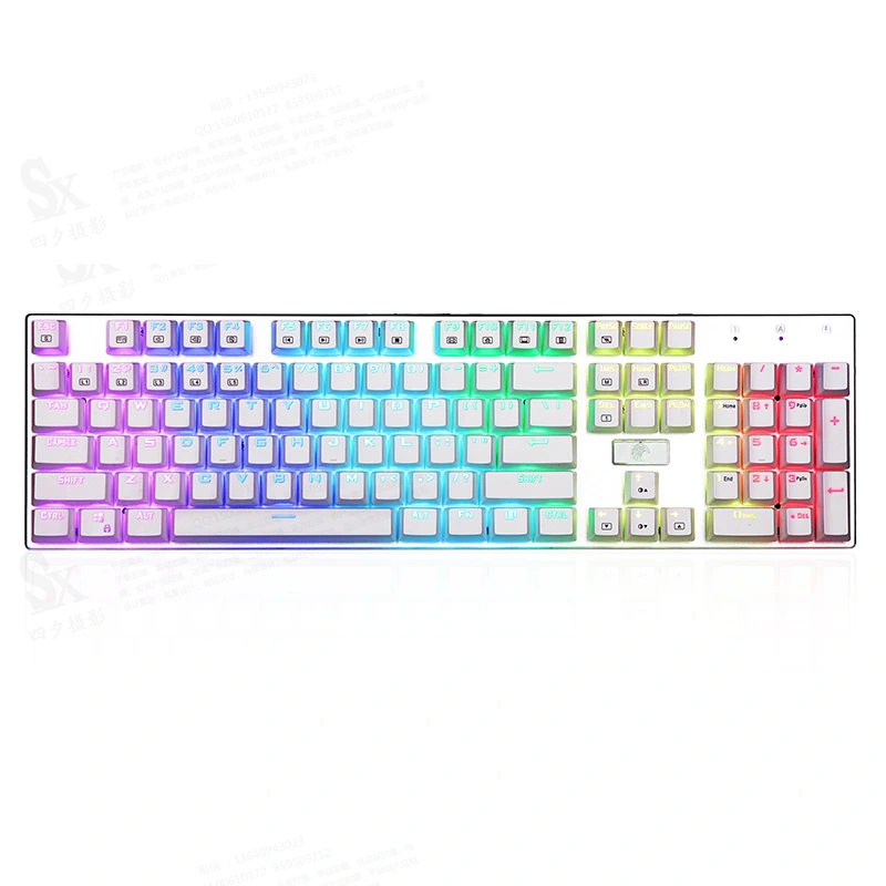 104 товчлууртай RGB механик тоглоомын гар USB утастай
