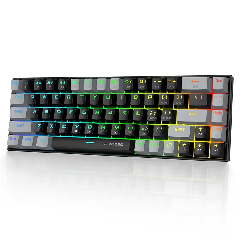 68 товчлууртай RGB утастай механик тоглоомын гар