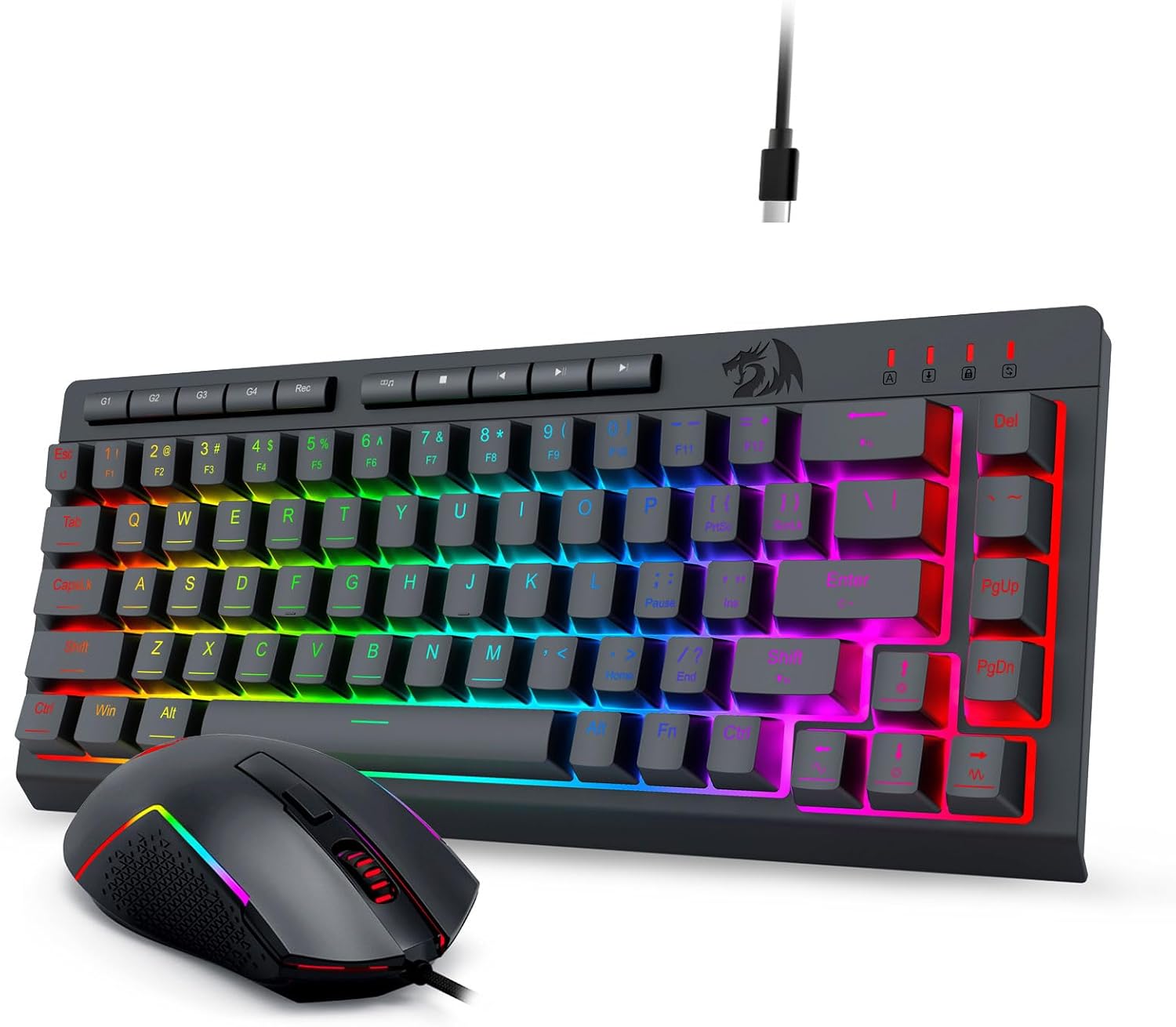 Хар S157 RGB RGB Backlit WITLIT WIRD PANDING PIREBING ба ХУВИЙН COMBO