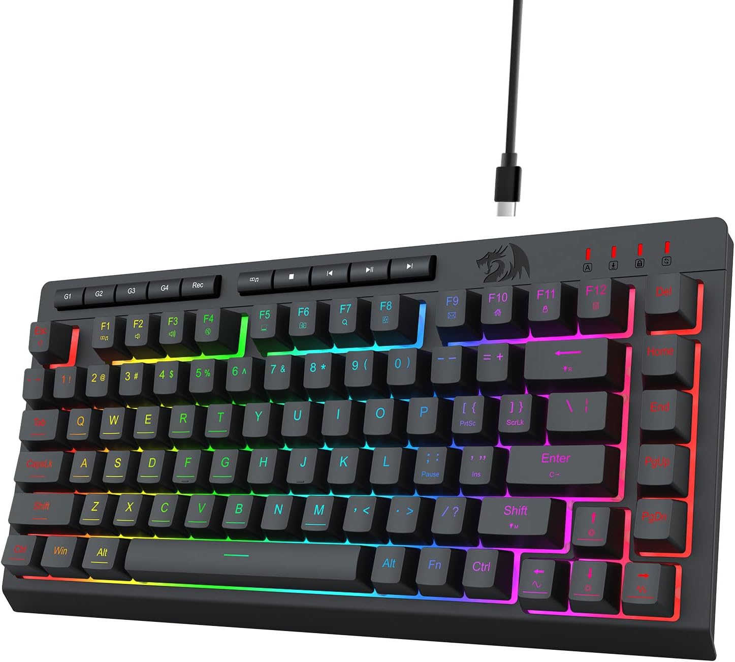 Хар K524 Wired Gaming RGB Backlit, 75% гар