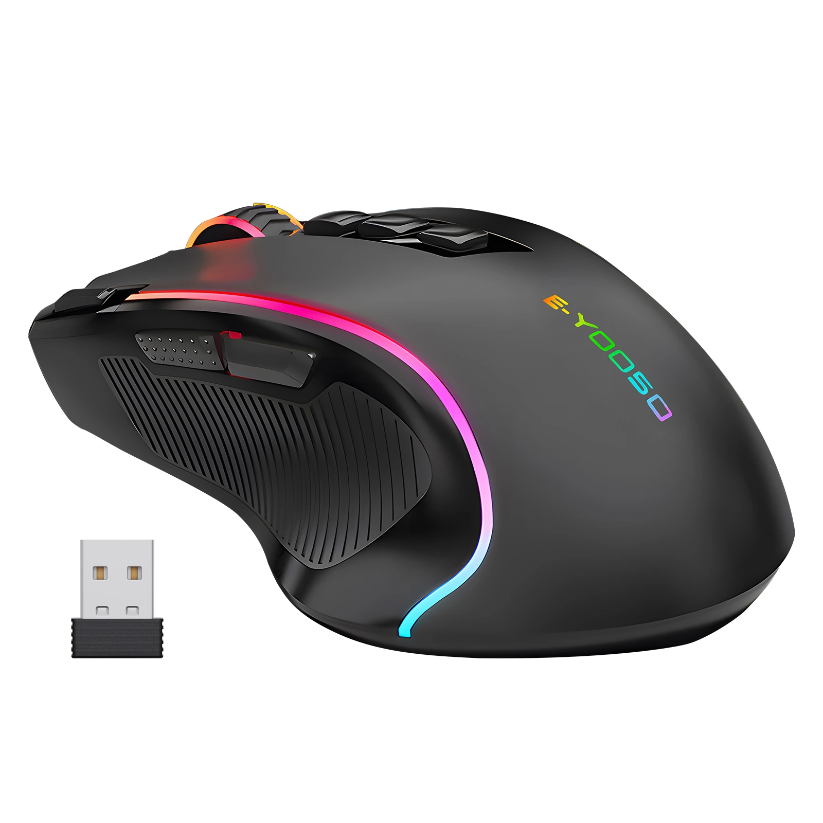 Утасгүй тоглоомын хулгана RGB 9 програмчлагдсан товчлуурууд